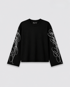 Scripted Sleeve Long Sleeve Tee