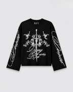 Ornate Script Long Sleeve Tee