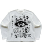 Off-white waffle knit oversized full-sleeve Front Design